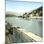 Lenno (Italy), the Village Seen from Lake Como, Circa 1890-Leon, Levy et Fils-Mounted Photographic Print