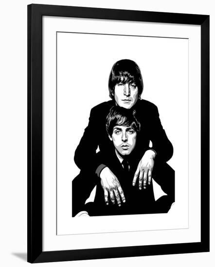 Lennon and McCartney-Emily Gray-Framed Giclee Print