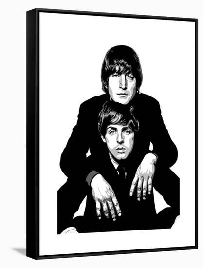 Lennon and McCartney-Emily Gray-Framed Stretched Canvas
