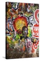 Lennon Wall, Prague-Mark Williamson-Stretched Canvas