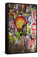 Lennon Wall, Prague-Mark Williamson-Framed Stretched Canvas