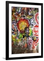 Lennon Wall, Prague-Mark Williamson-Framed Photographic Print