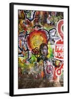 Lennon Wall, Prague-Mark Williamson-Framed Photographic Print