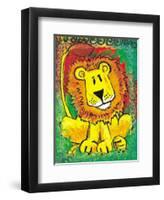 Lenny the Lion-Julia Hulme-Framed Art Print