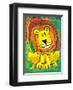 Lenny the Lion-Julia Hulme-Framed Art Print