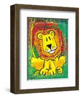 Lenny the Lion-Julia Hulme-Framed Art Print