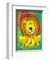 Lenny the Lion-Julia Hulme-Framed Art Print