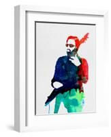 Lenny Watercolor-Lora Feldman-Framed Art Print