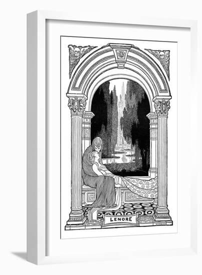 Lenore, 1901-W Heath Robinson-Framed Giclee Print