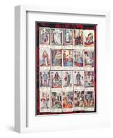 Lenormand Cards in Four Languages (Hungarian, German, Serb and Croatian)-Hungarian-Framed Giclee Print
