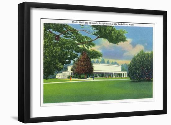 Lenox, Massachusetts - View of the Tanglewood Music Shed and Grounds-Lantern Press-Framed Art Print