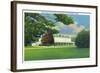 Lenox, Massachusetts - View of the Tanglewood Music Shed and Grounds-Lantern Press-Framed Art Print