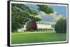 Lenox, Massachusetts - View of the Tanglewood Music Shed and Grounds-Lantern Press-Framed Stretched Canvas