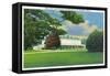 Lenox, Massachusetts - View of the Tanglewood Music Shed and Grounds-Lantern Press-Framed Stretched Canvas