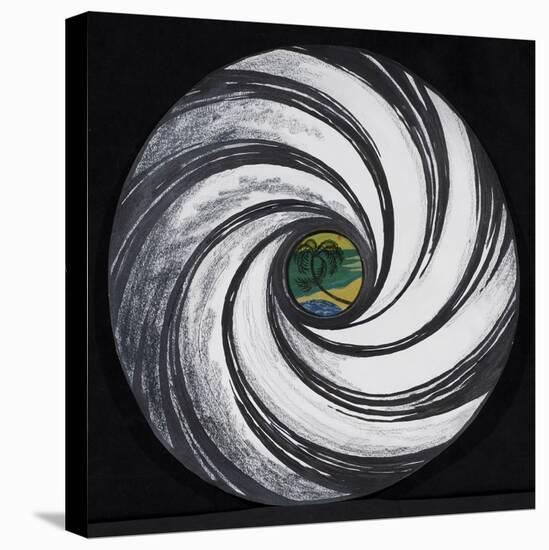 Lense Swirl with Palm Tree, 2005-Carolyn Hubbard-Ford-Stretched Canvas