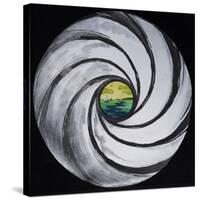 Lense Swirl with Sea and Clouds, 2005-Carolyn Hubbard-Ford-Stretched Canvas