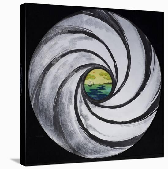 Lense Swirl with Sea and Clouds, 2005-Carolyn Hubbard-Ford-Stretched Canvas