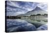 Lenticular Cloud Above Lion's Head on Signal Hill Reflected in Ocean, Camp's Bay, Cape Town-Kimberly Walker-Stretched Canvas