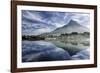 Lenticular Cloud Above Lion's Head on Signal Hill Reflected in Ocean, Camp's Bay, Cape Town-Kimberly Walker-Framed Photographic Print