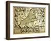 Leo Belgicus Map - Hendrik Floris Van Langren Pre 1609-Vintage Lavoie-Framed Giclee Print