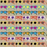 Sun Glasses Pattern-Leo Brazil-Stretched Canvas