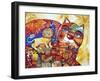 Leo Cat-Oxana Zaika-Framed Giclee Print