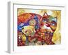 Leo Cat-Oxana Zaika-Framed Giclee Print