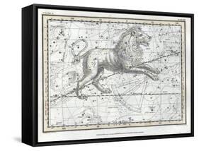 Leo Constellation, Zodiac, 1822-Science Source-Framed Stretched Canvas