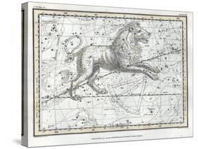 Leo Constellation, Zodiac, 1822-Science Source-Stretched Canvas