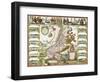 Leo Hollandicus' by Nicolas Visscher.A Map Of Holland-Visscher-Framed Giclee Print