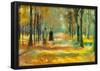 Leo Lesser Ury Couple Walking in the Woods Art Print Poster-null-Framed Poster