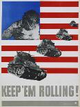 Keep 'Em Rolling! Poster-Leo Lionni-Framed Stretched Canvas