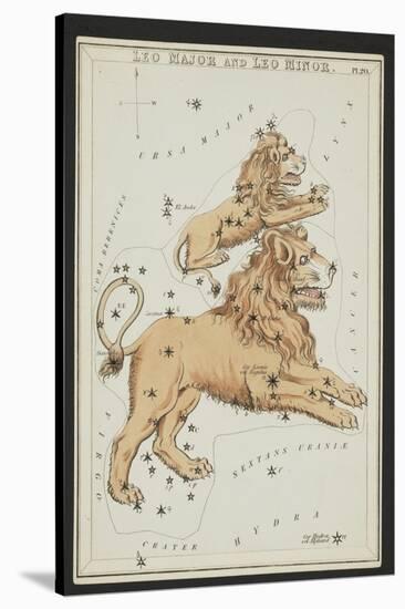 Leo Major and Leo Minor Constellations, 1825-Science Source-Stretched Canvas