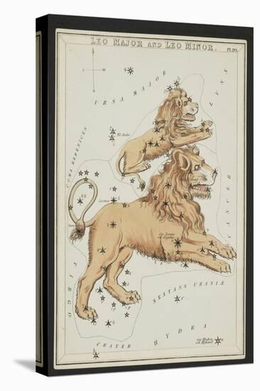 Leo Major and Leo Minor Constellations, 1825-Science Source-Stretched Canvas