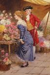 The Flower Stall-Leo Malempre-Framed Giclee Print