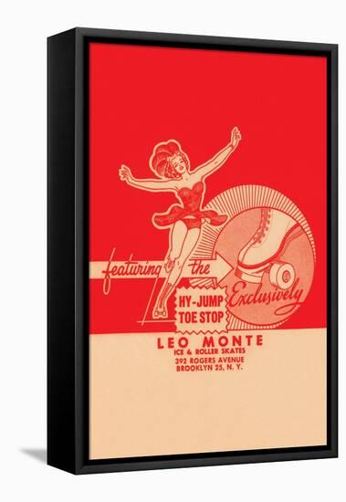 Leo Monte Ice & Roller Skates-null-Framed Stretched Canvas