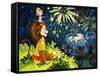 Leo the Friendly Lion-Virginio Livraghi-Framed Stretched Canvas