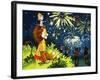 Leo the Friendly Lion-Virginio Livraghi-Framed Giclee Print