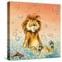 Leo the Friendly Lion-Virginio Livraghi-Stretched Canvas