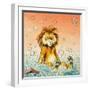 Leo the Friendly Lion-Virginio Livraghi-Framed Giclee Print