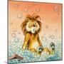 Leo the Friendly Lion-Virginio Livraghi-Mounted Giclee Print