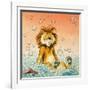 Leo the Friendly Lion-Virginio Livraghi-Framed Giclee Print