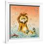 Leo the Friendly Lion-Virginio Livraghi-Framed Giclee Print