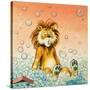 Leo the Friendly Lion-Virginio Livraghi-Stretched Canvas