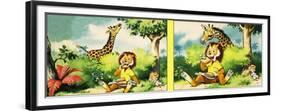 Leo the Friendly Lion-Virginio Livraghi-Framed Premium Giclee Print