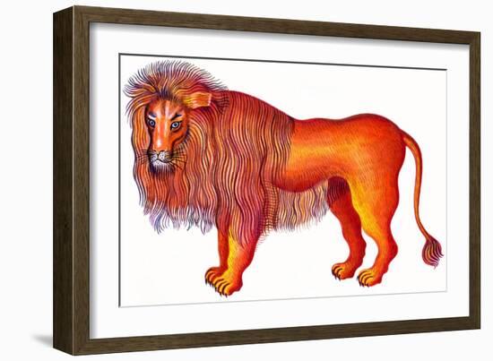 Leo the Lion, 1996-Jane Tattersfield-Framed Giclee Print