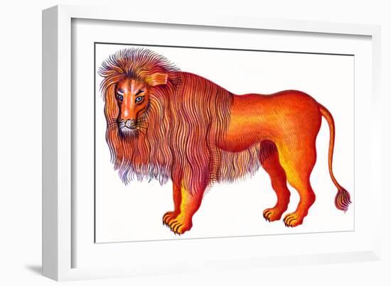 Leo the Lion, 1996-Jane Tattersfield-Framed Giclee Print