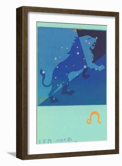 Leo, the Lion-null-Framed Art Print