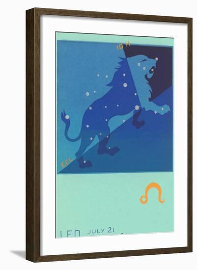 Leo, the Lion-null-Framed Art Print