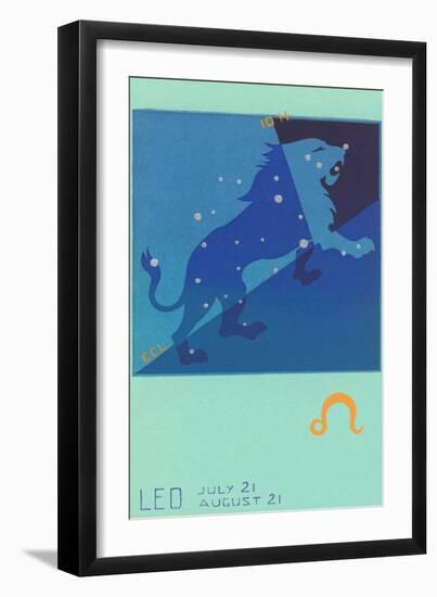 Leo, the Lion-Found Image Press-Framed Giclee Print